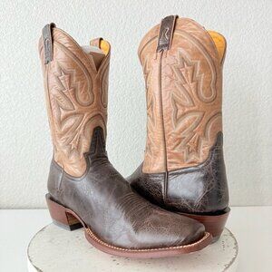 NEW Rod Patrick Mens Cowboy Boots 14.5AAA Antique Mocha Bison Brown Western